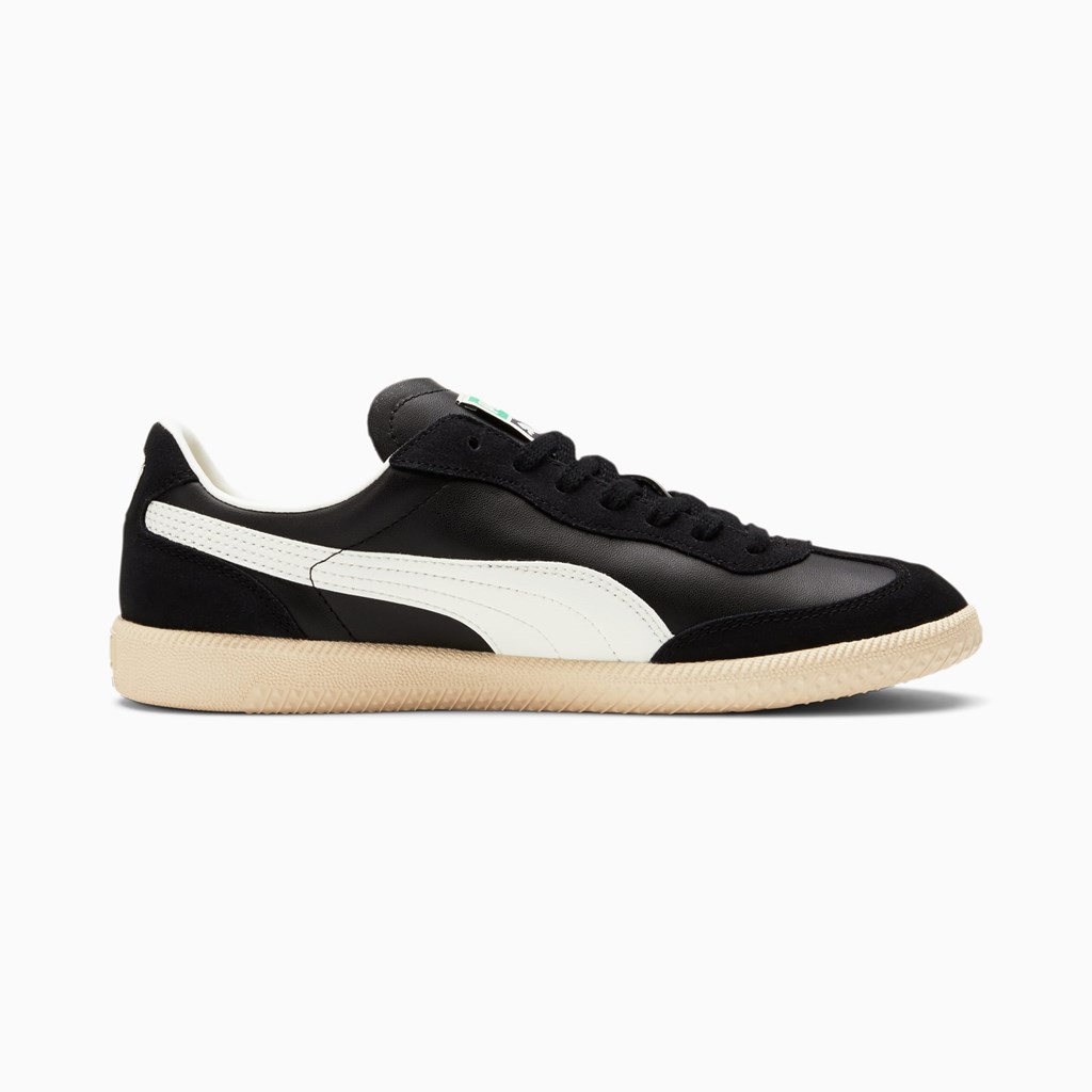 Black / Marshmallow Puma Super Liga OG Retro Men's Sneakers | 6390ZFTWK