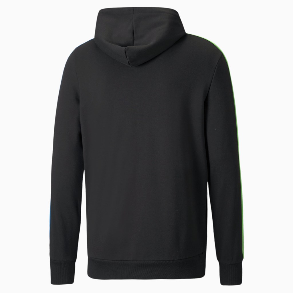 Black / Multi Puma Iconic T7 Men's Hoodie | 7348MDIGA