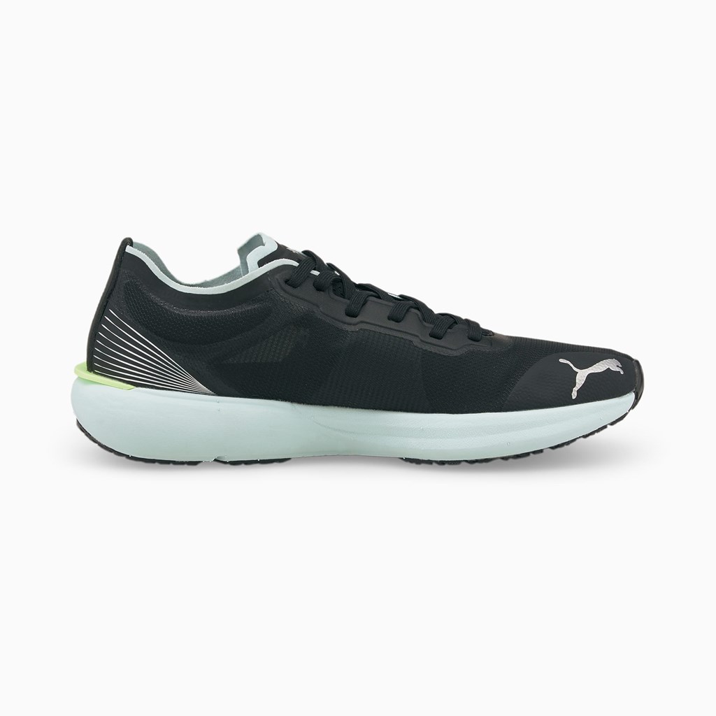 Black / Nitro Blue Puma Liberate NITRO Women's Running Shoes | 8067GSRTZ