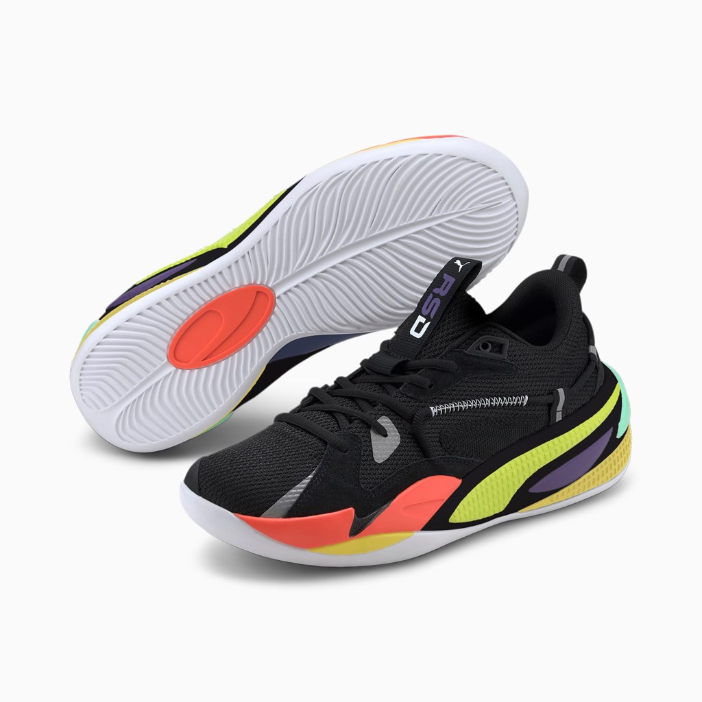 Black / Nrgy Red Puma RS-DREAMER JR Boys' Basketball Shoes | 0693VYIOF