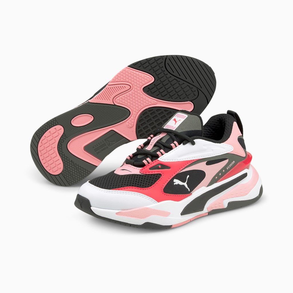 Black / Peony / Paradise Pink Puma RS-Fast JR Boys' Sneakers | 0294BUHLS