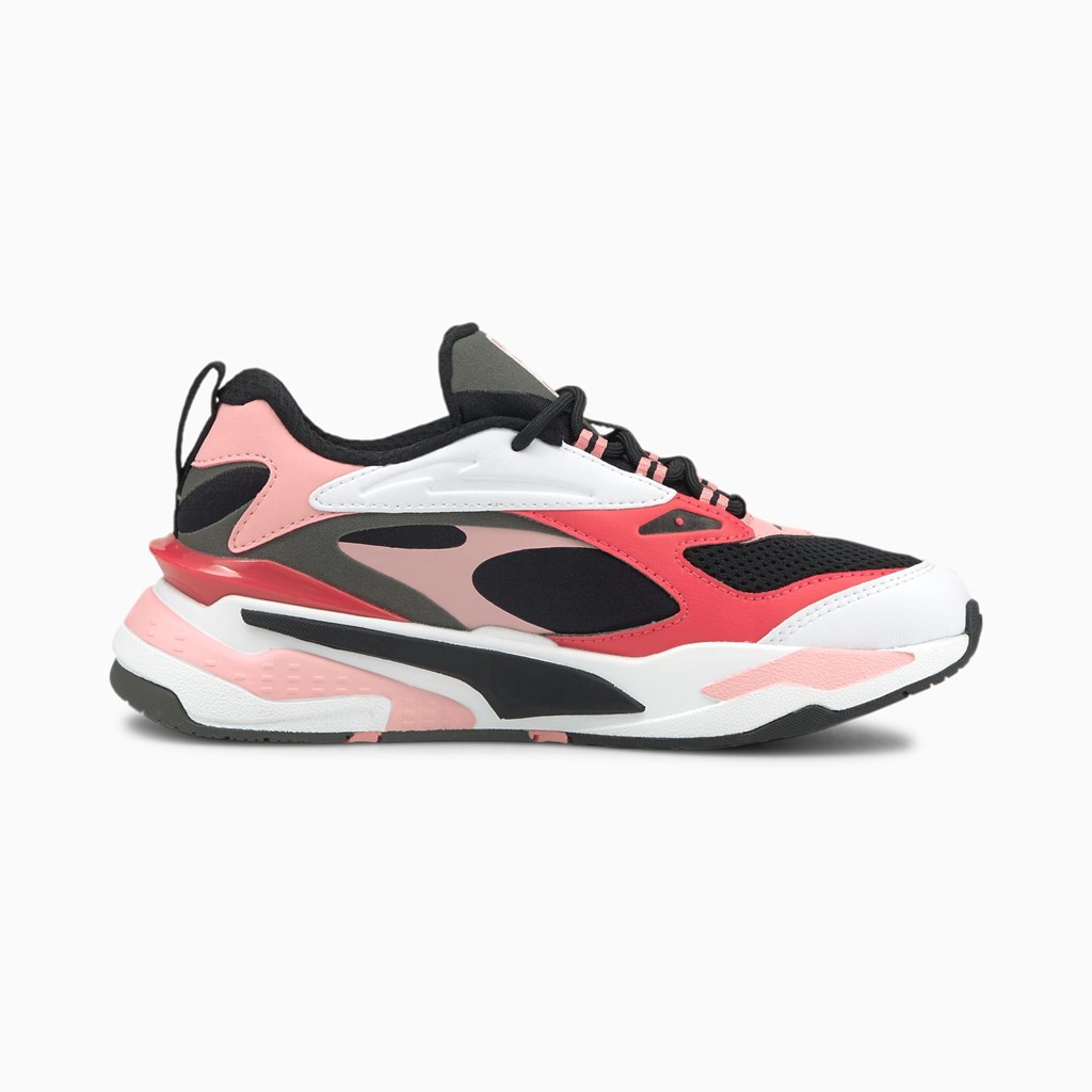 Black / Peony / Paradise Pink Puma RS-Fast JR Boys' Sneakers | 0294BUHLS