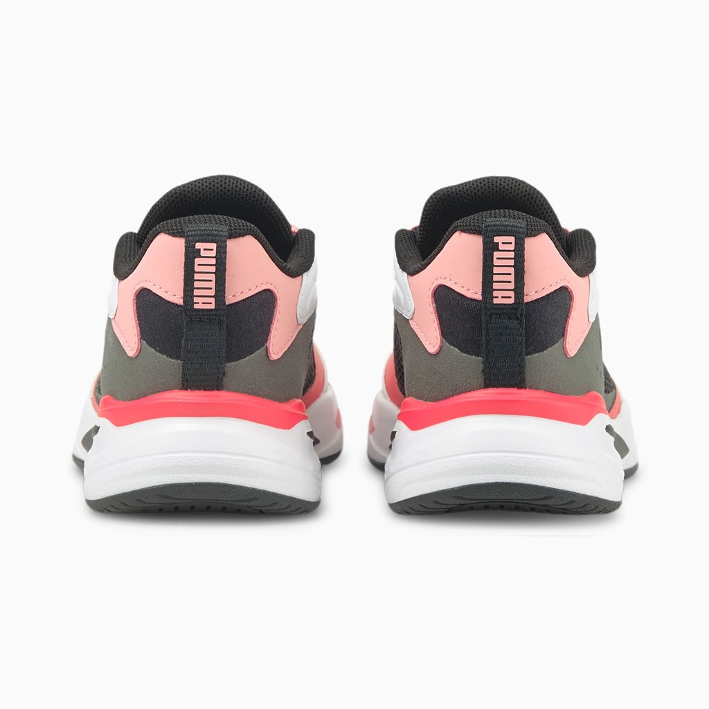 Black / Peony / Paradise Pink Puma RS-Fast Little Girls' Sneakers | 1648HTKFQ