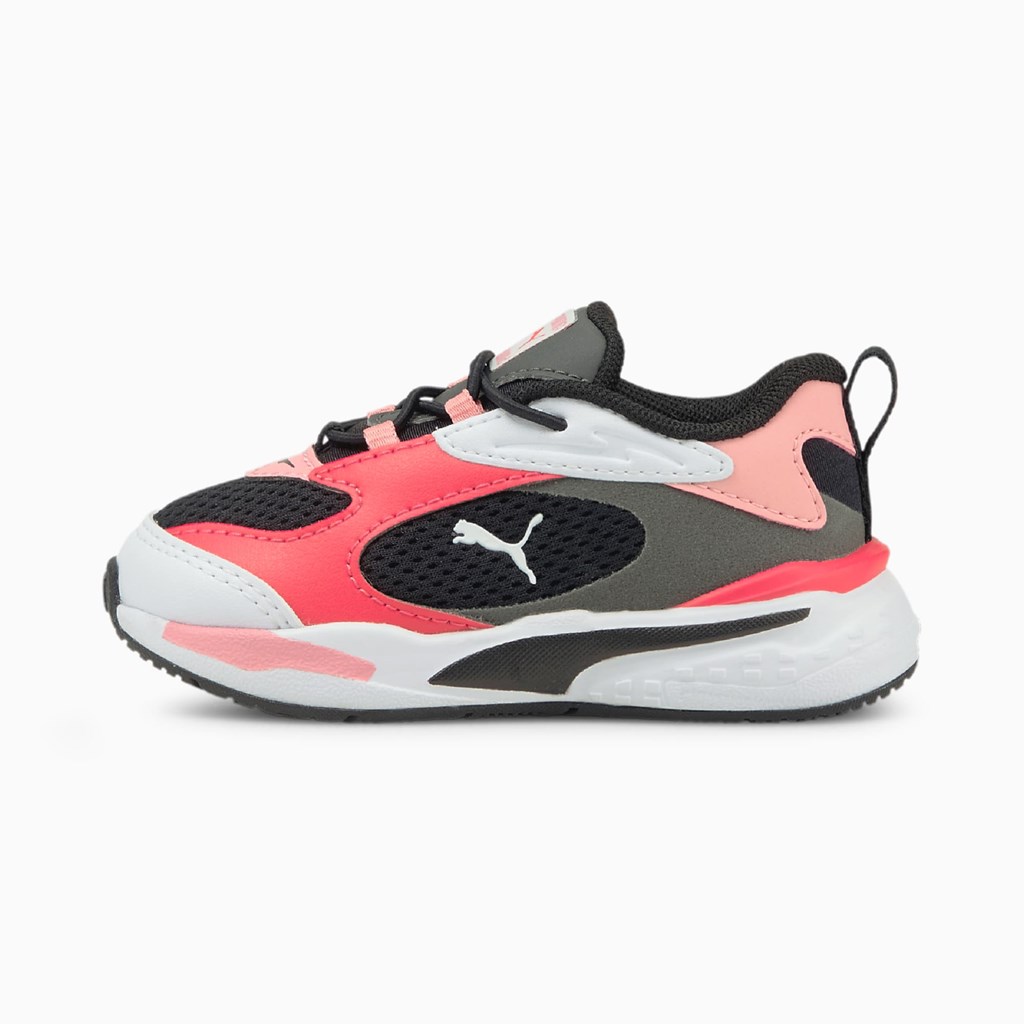 Black / Peony / Paradise Pink Puma RS-Fast Toddler Boys\' Sneakers | 2895IFXMP