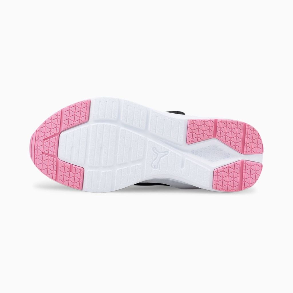 Black / Prism Pink Puma Wired Run Disc JR Girls' Sneakers | 4167VIUAL