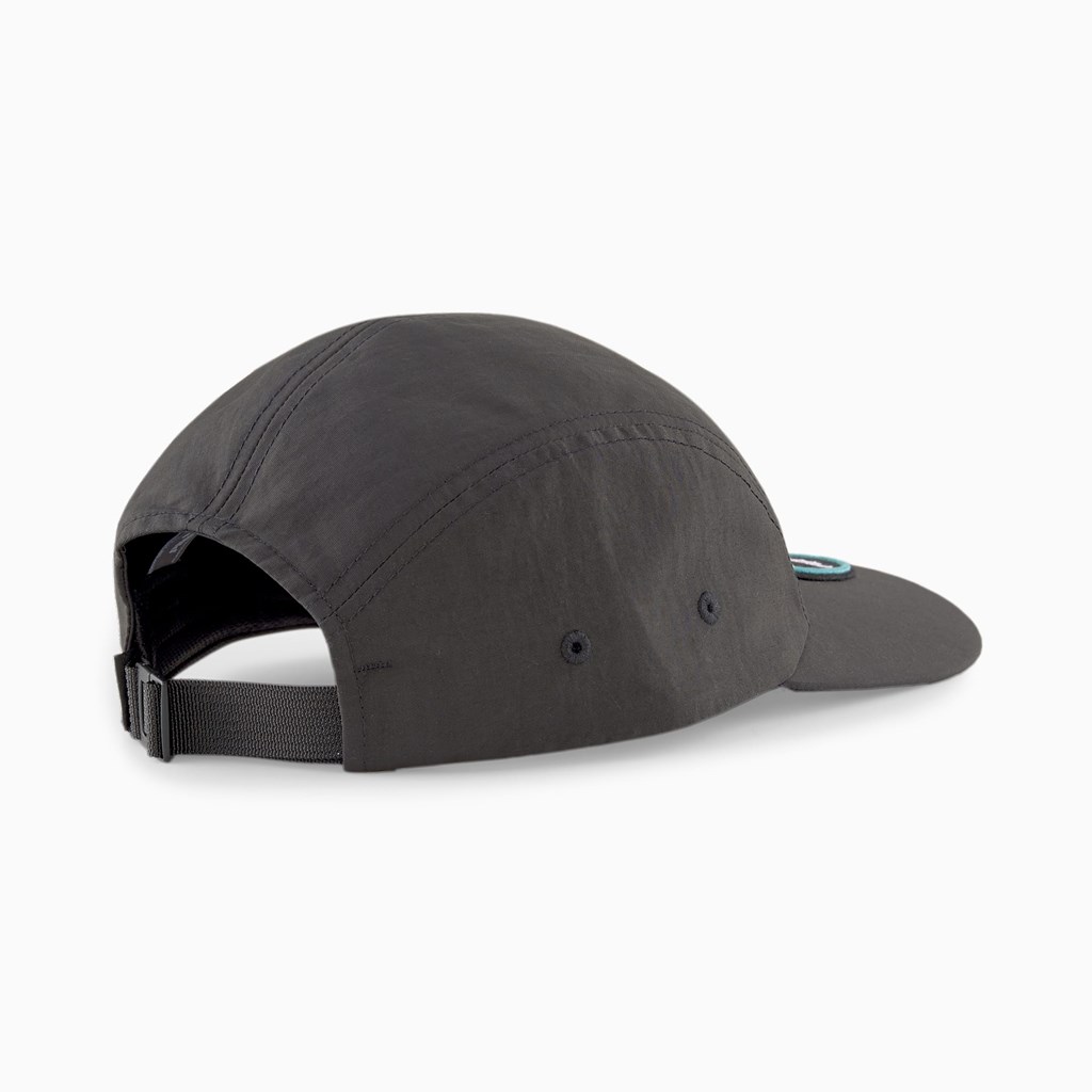 Black Puma 4-Panel Men's Cap | 3187YFIMX