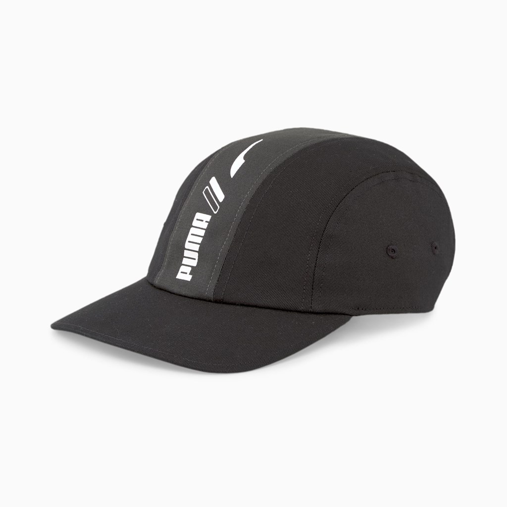 Black Puma 5-Panel Men\'s Cap | 2513AJTBW