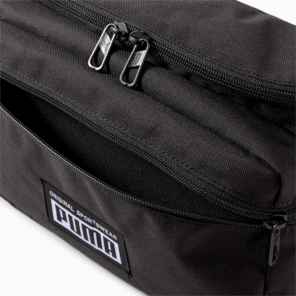 Black Puma Academy Waist Men's Bag | 9257ELQAO