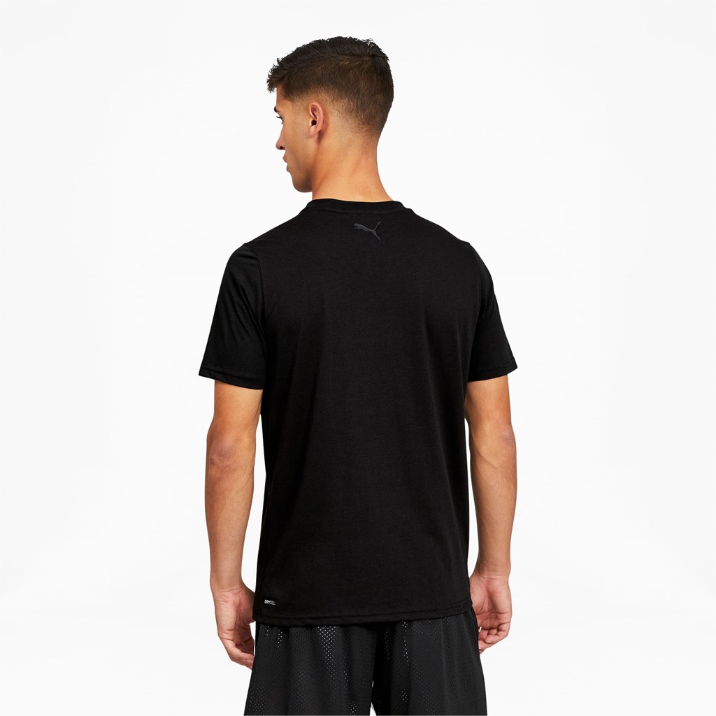 Black Puma All Tournament Basketball Men's Tee | 3870WOZBH