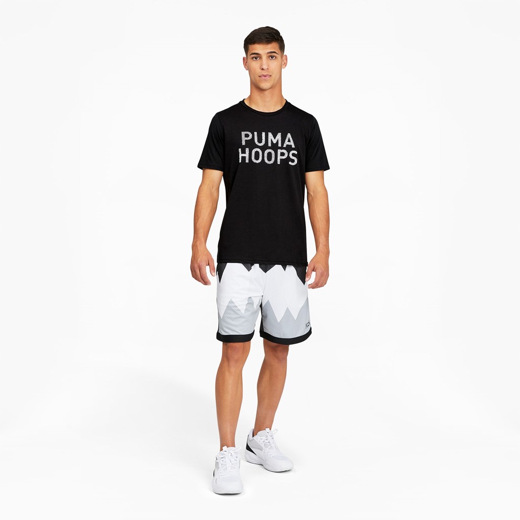 Black Puma All Tournament Basketball Men's Tee | 3870WOZBH