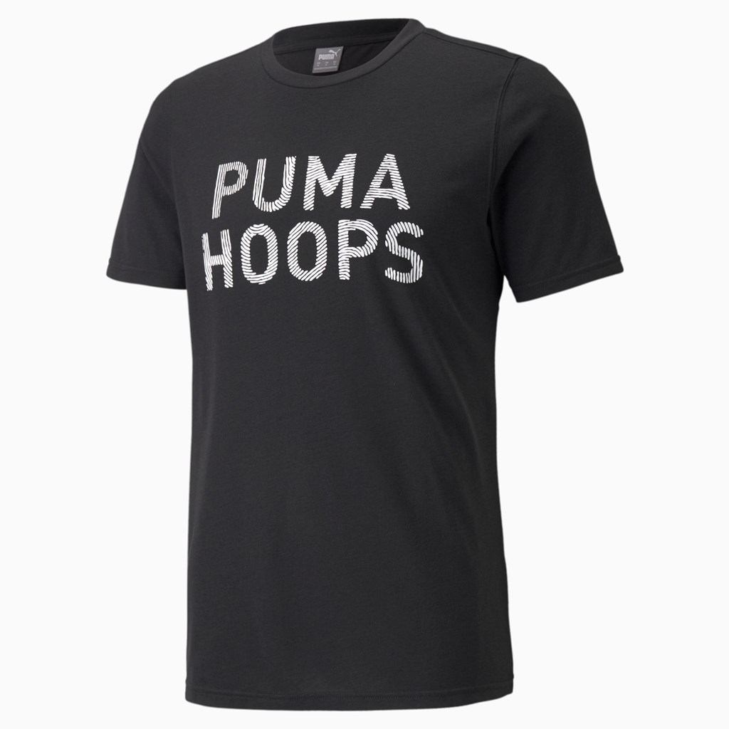 Black Puma All Tournament Basketball Men's Tee | 3870WOZBH