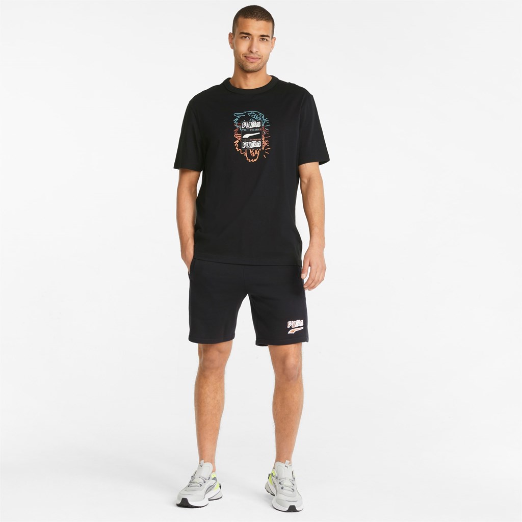 Black Puma BTL Graphic Men's Tee | 0865MUTLG