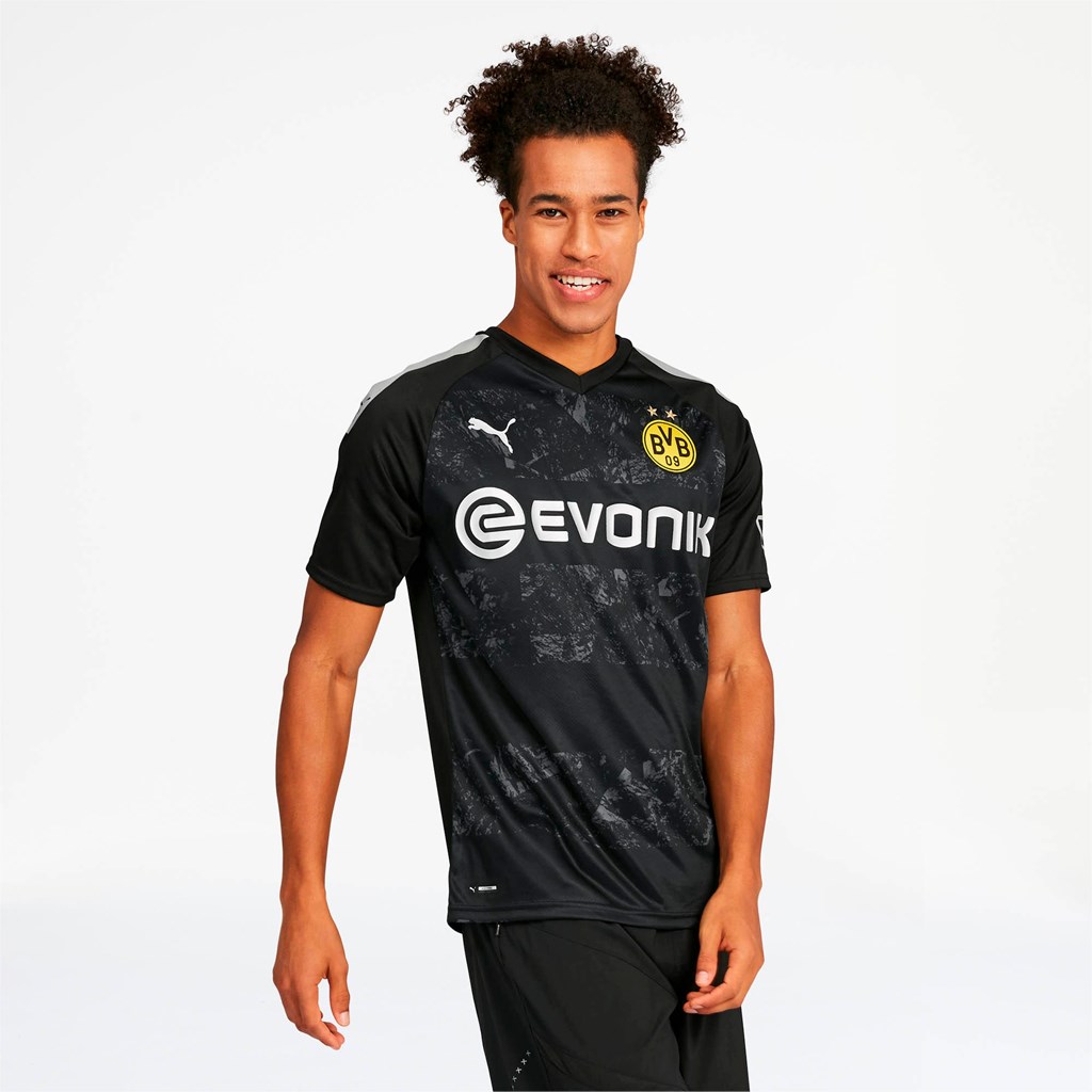 Black Puma BVB Away Replica Men's Jersey | 3194SYMEP