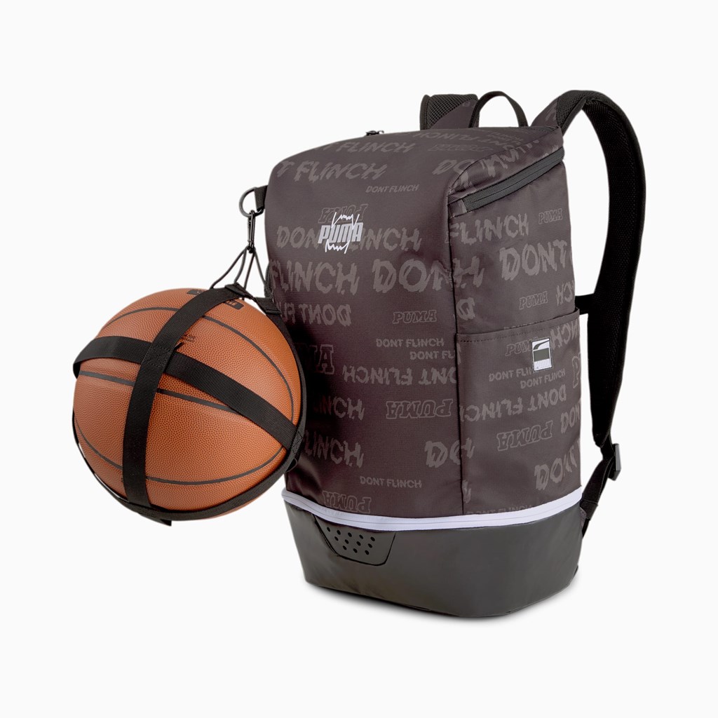 Black Puma Basketball Pro Men's Backpack | 5028GVMCI