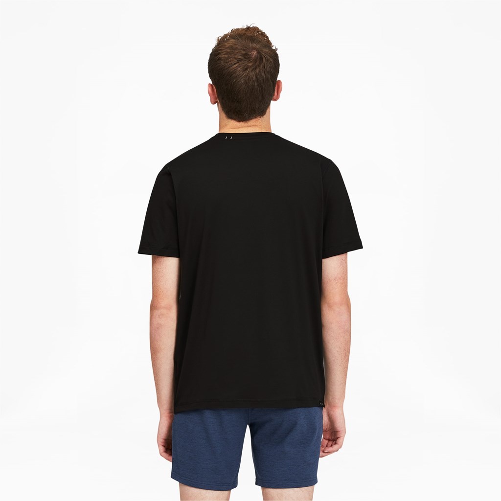 Black Puma CLOUDSPUN GRYLBL Golf Men's Tee | 9074FTKWM