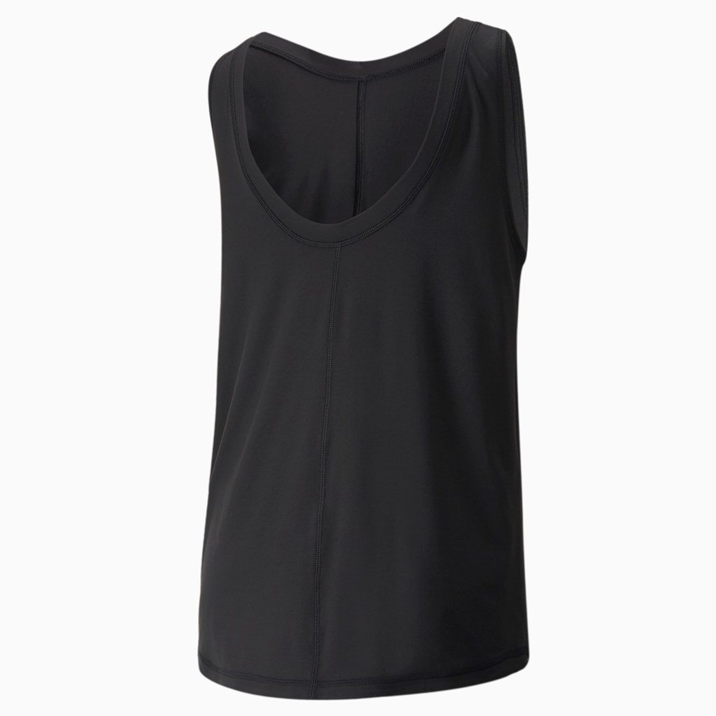 Black Puma CLOUDSPUN High Neck Training Women's Tank Top | 6579SEUOI