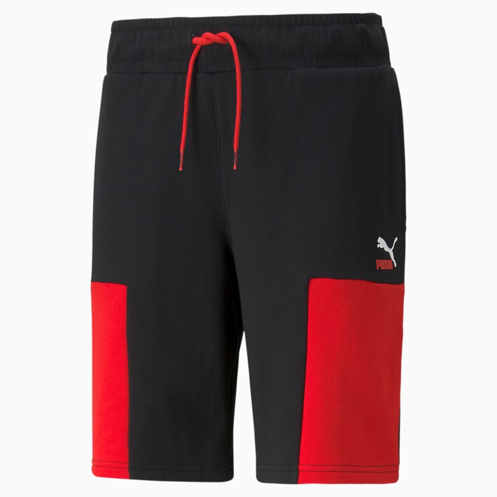 Black Puma CLSX Men's Shorts | 9301VNYFP