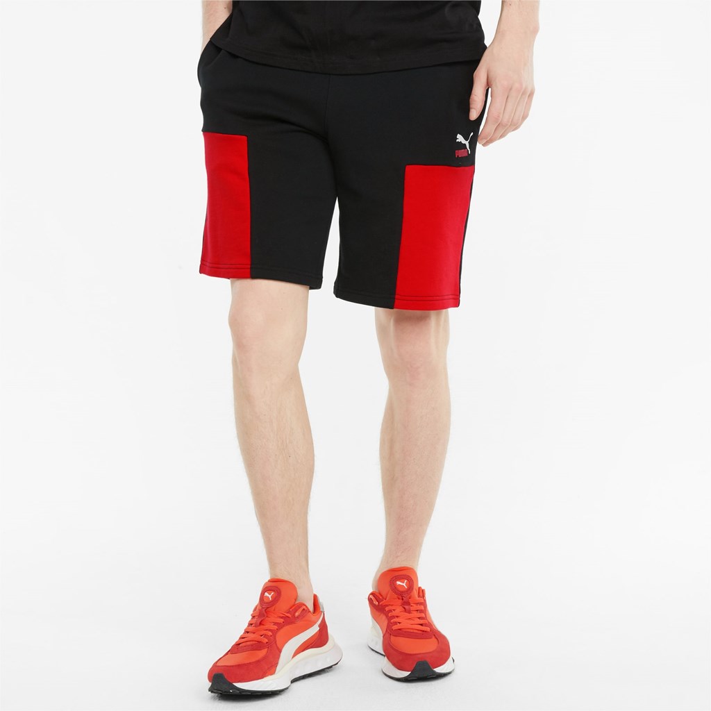 Black Puma CLSX Men\'s Shorts | 9301VNYFP