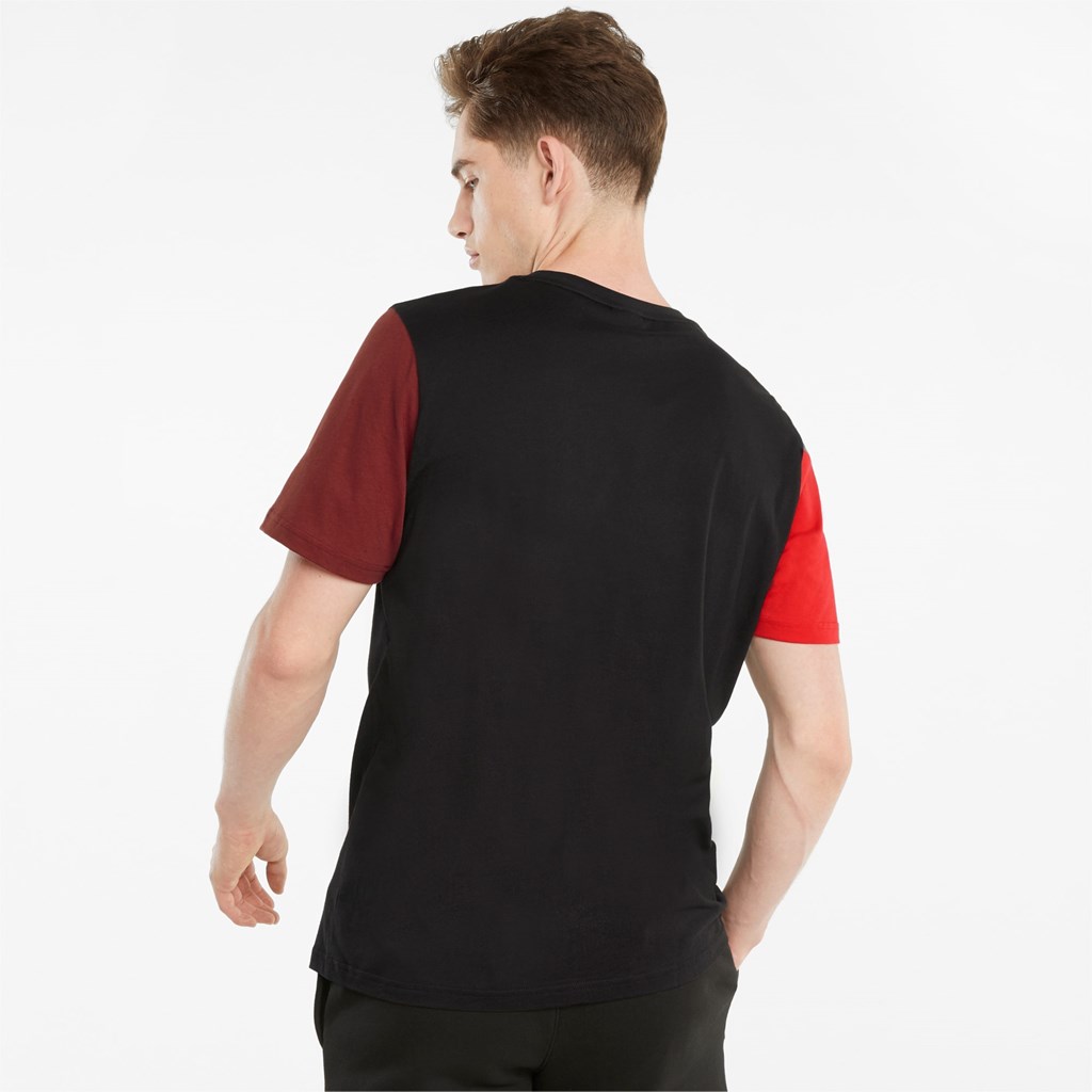 Black Puma CLSX Men's Tee | 9260AVOUE