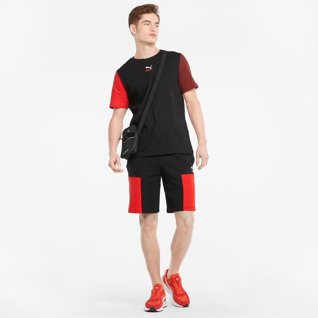 Black Puma CLSX Men's Tee | 9260AVOUE