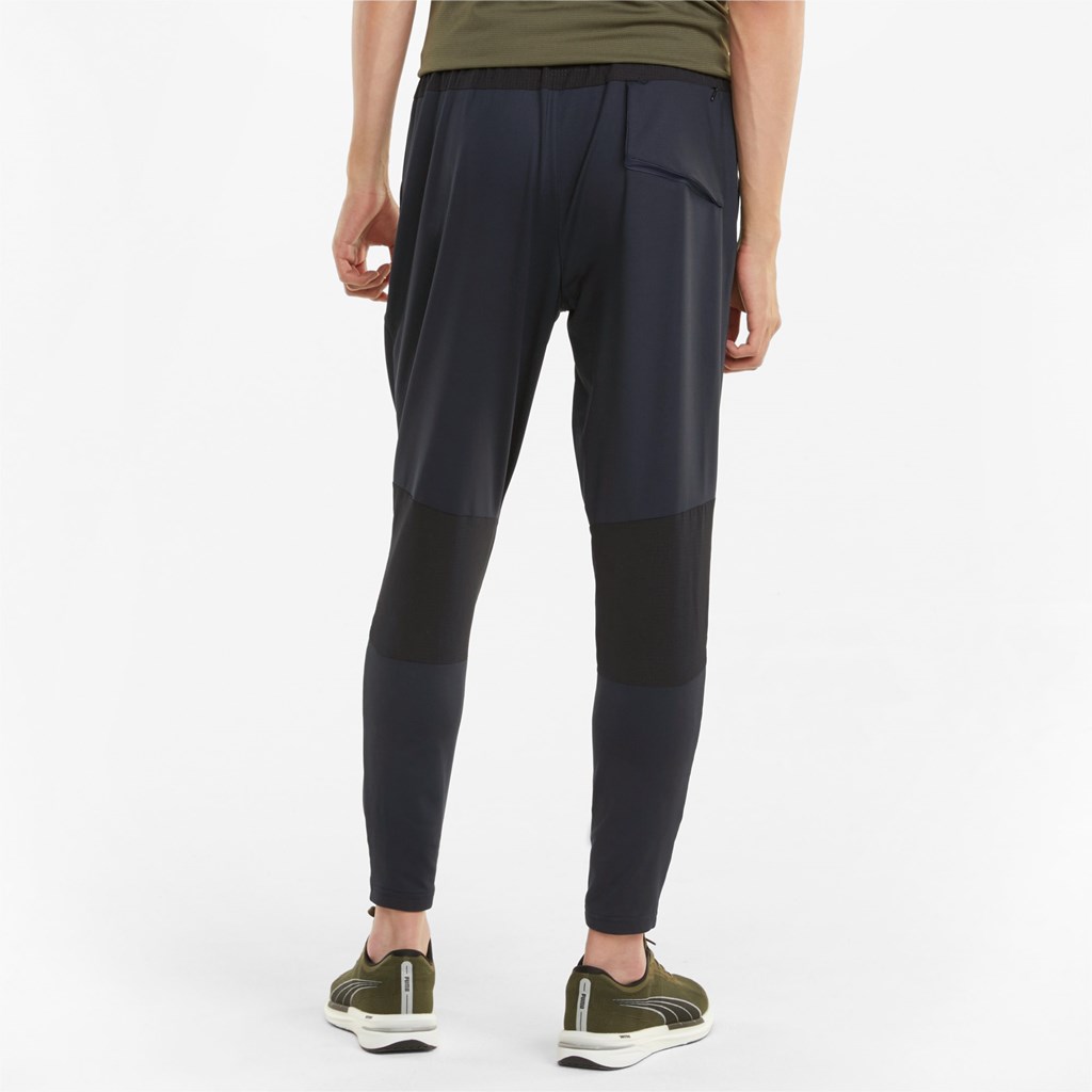 Black Puma COOLADAPT Tapered Running Men's Pants | 6823QVOCD