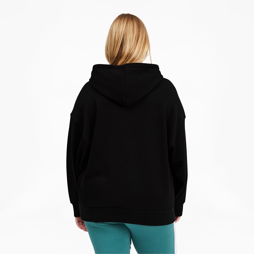 Black Puma Classics Logo PL Women's Hoodie | 5704ZTPSN