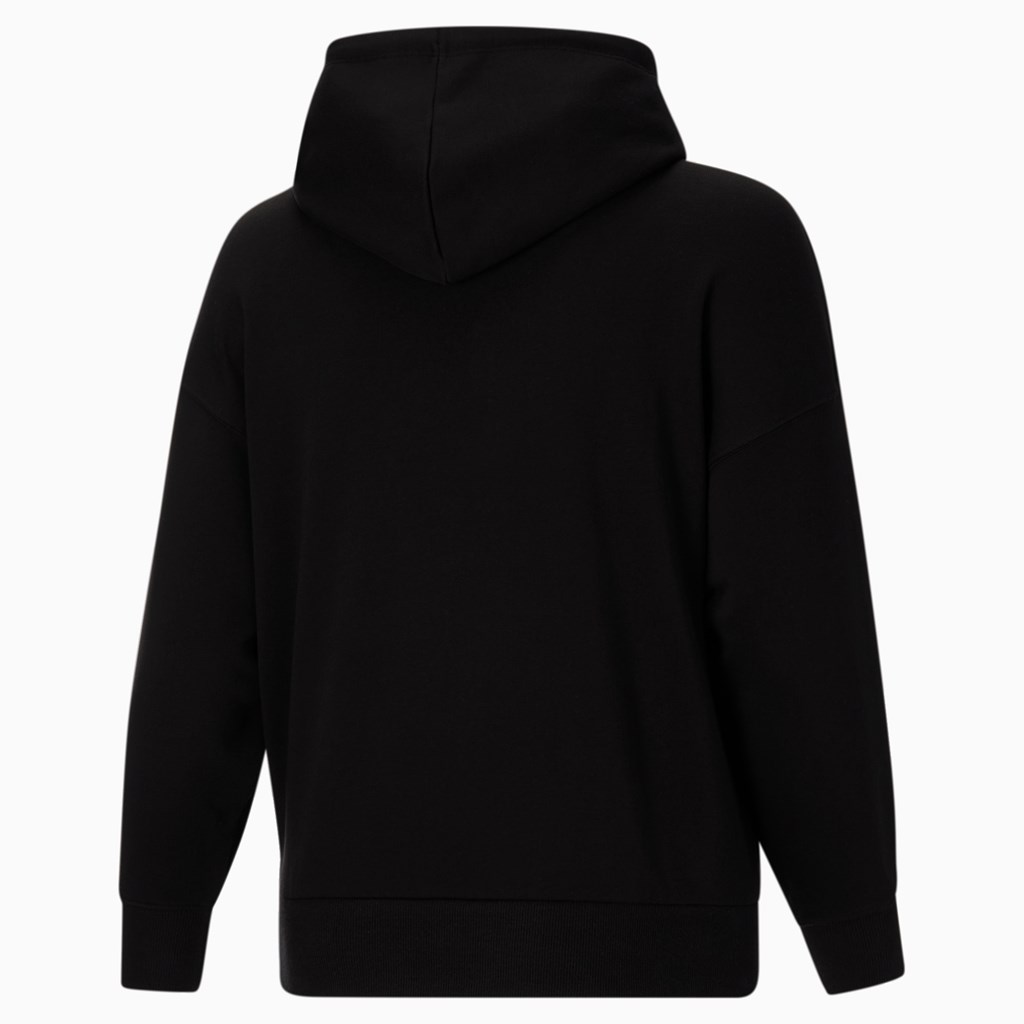 Black Puma Classics Logo PL Women's Hoodie | 5704ZTPSN