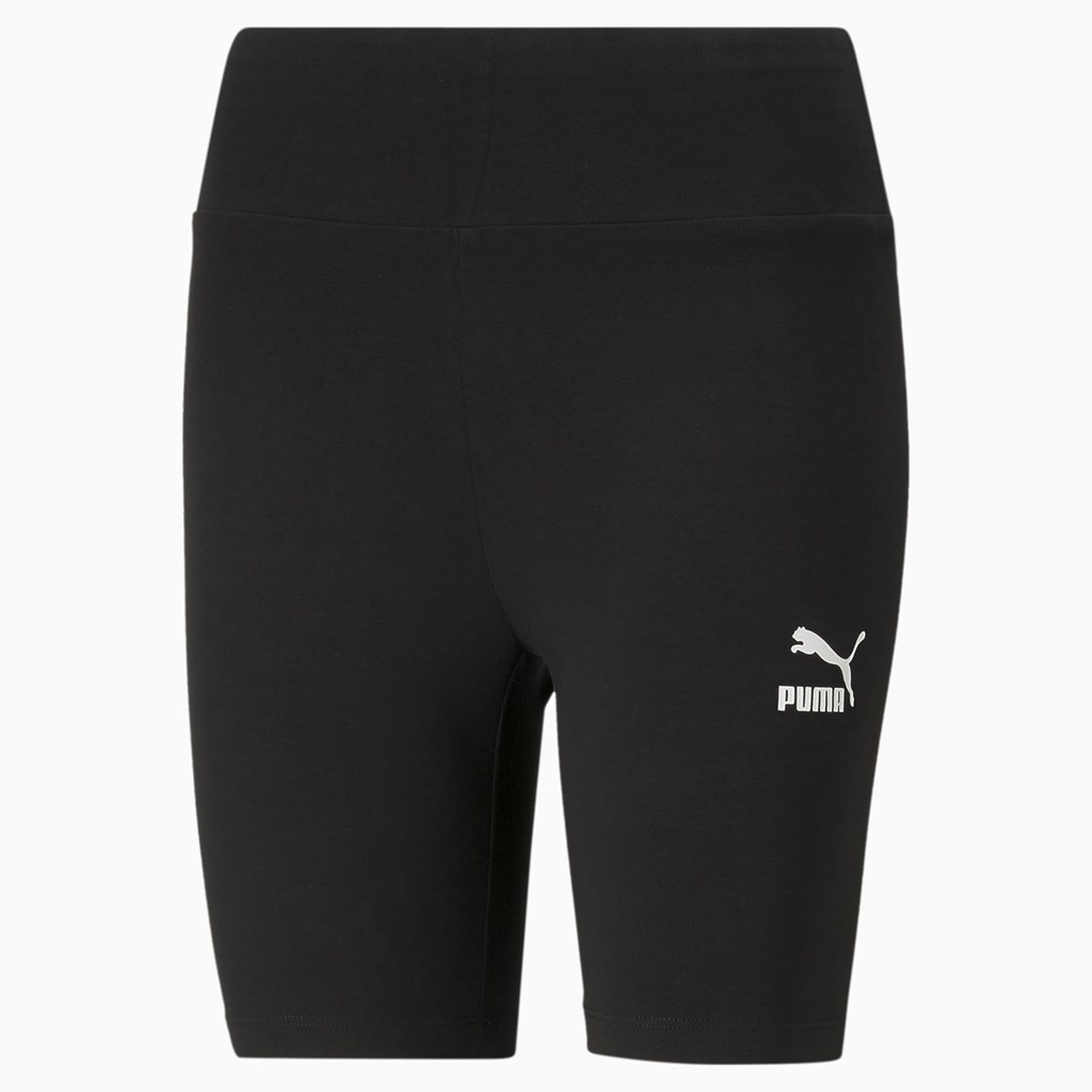 Black Puma Classics Short Women's Leggings | 8351PDVLZ