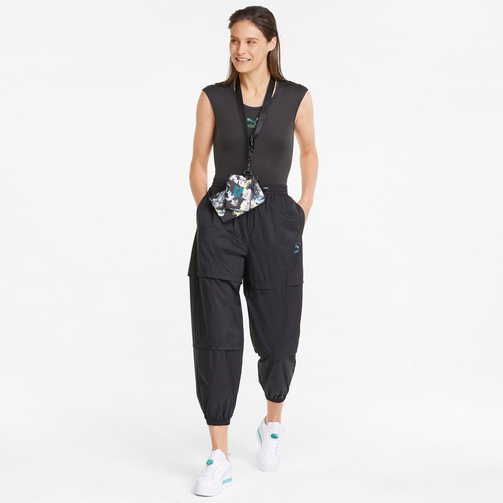 Black Puma Crystal Galaxy Women's Bodysuit | 8063DAYPG