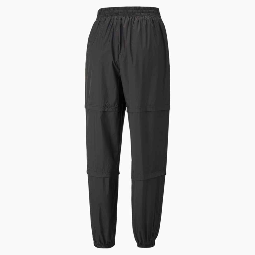 Black Puma Crystal Galaxy Woven Women's Pants | 2430NMUDK