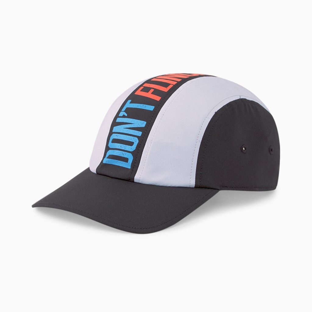 Black Puma Don't Flinch Five-Panel Basketball Women\'s Cap | 3079YKCPX