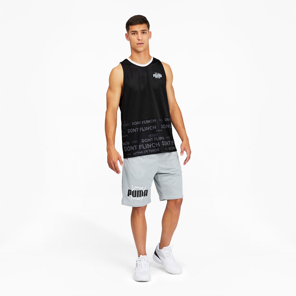 Black Puma Don't Sweat It Basketball Men's Tank | 8369QFNGP