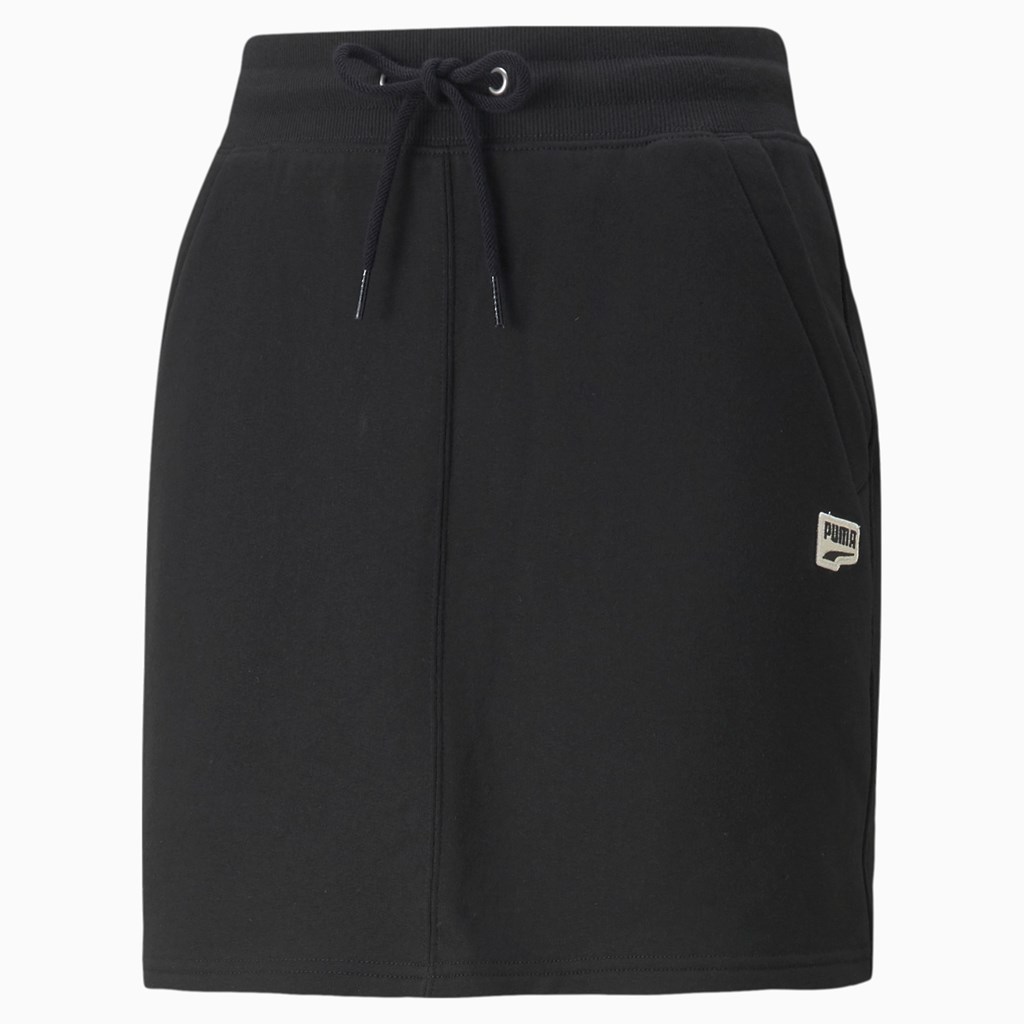 Black Puma Downtown Women's Skirt | 0349THXFK