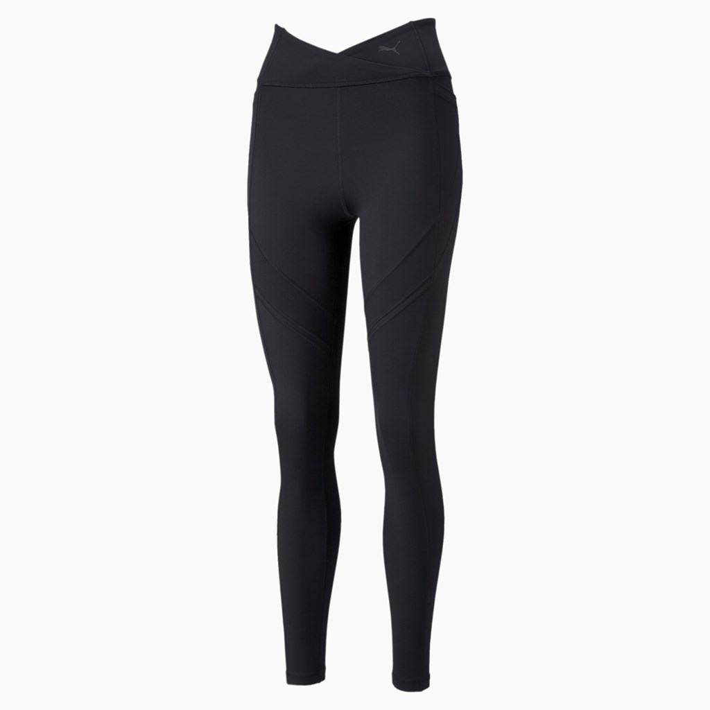 Black Puma EVERSCULPT High Waist Full-Length Training Women's Leggings | 7213RLPFN