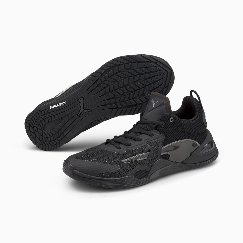 Black Puma FUSE Men's Training Shoes | 2385SZDWR