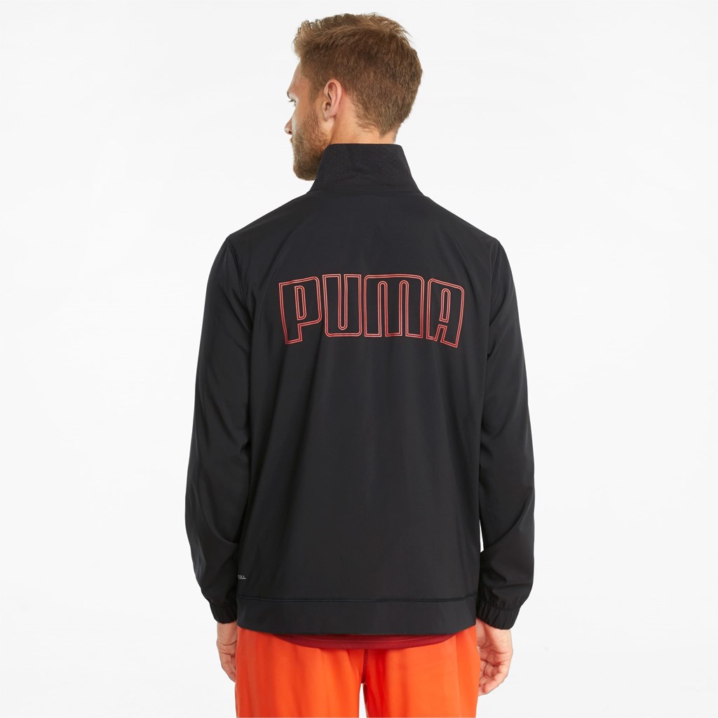 Black Puma Fade Training Men's Jacket | 4958LGQXR