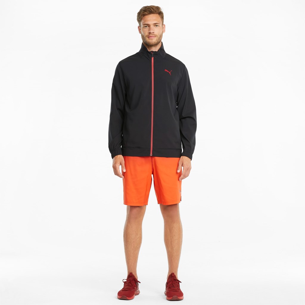 Black Puma Fade Training Men's Jacket | 4958LGQXR