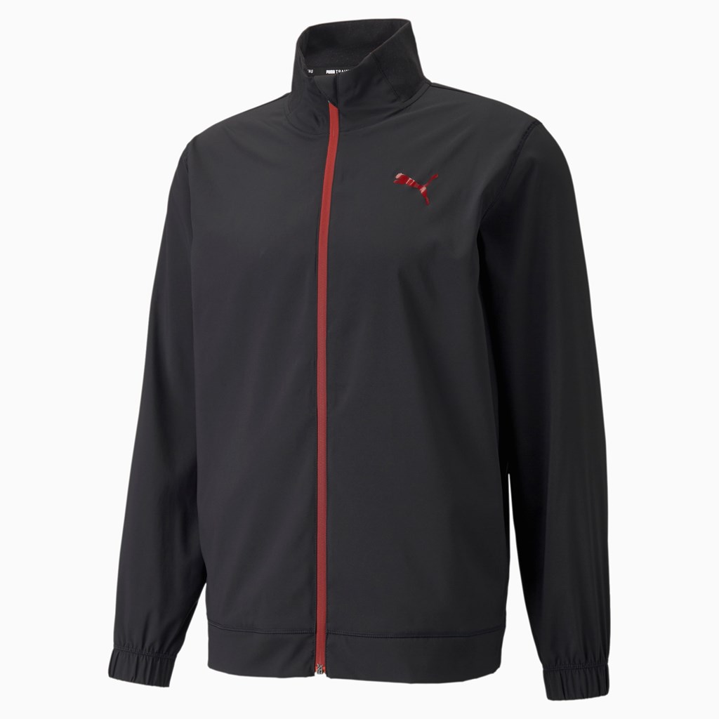 Black Puma Fade Training Men's Jacket | 4958LGQXR