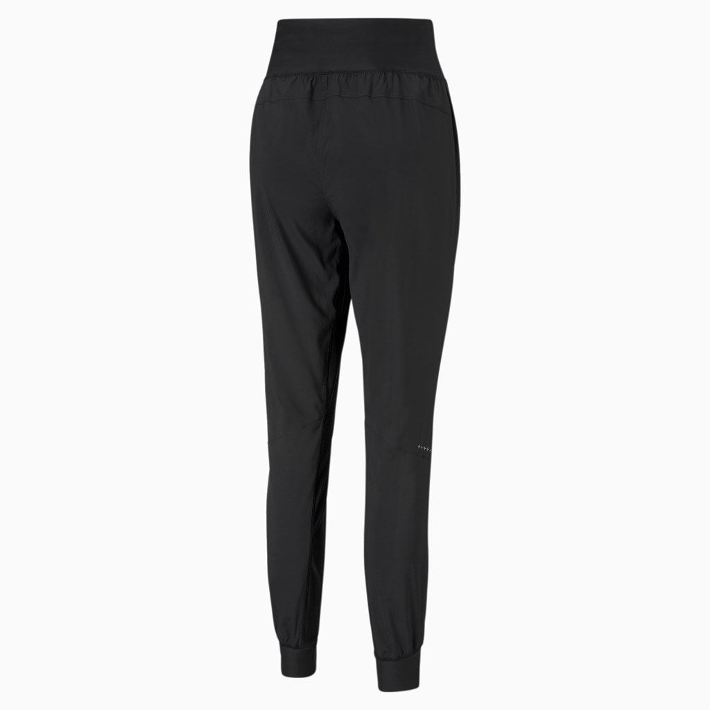 Black Puma Favorite Tapered Running Women's Pants | 0316MSQZY