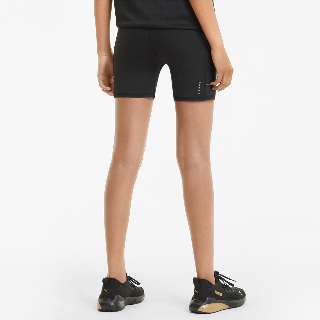 Black Puma Favorite Tight Running Women's Shorts | 0548YEPZD