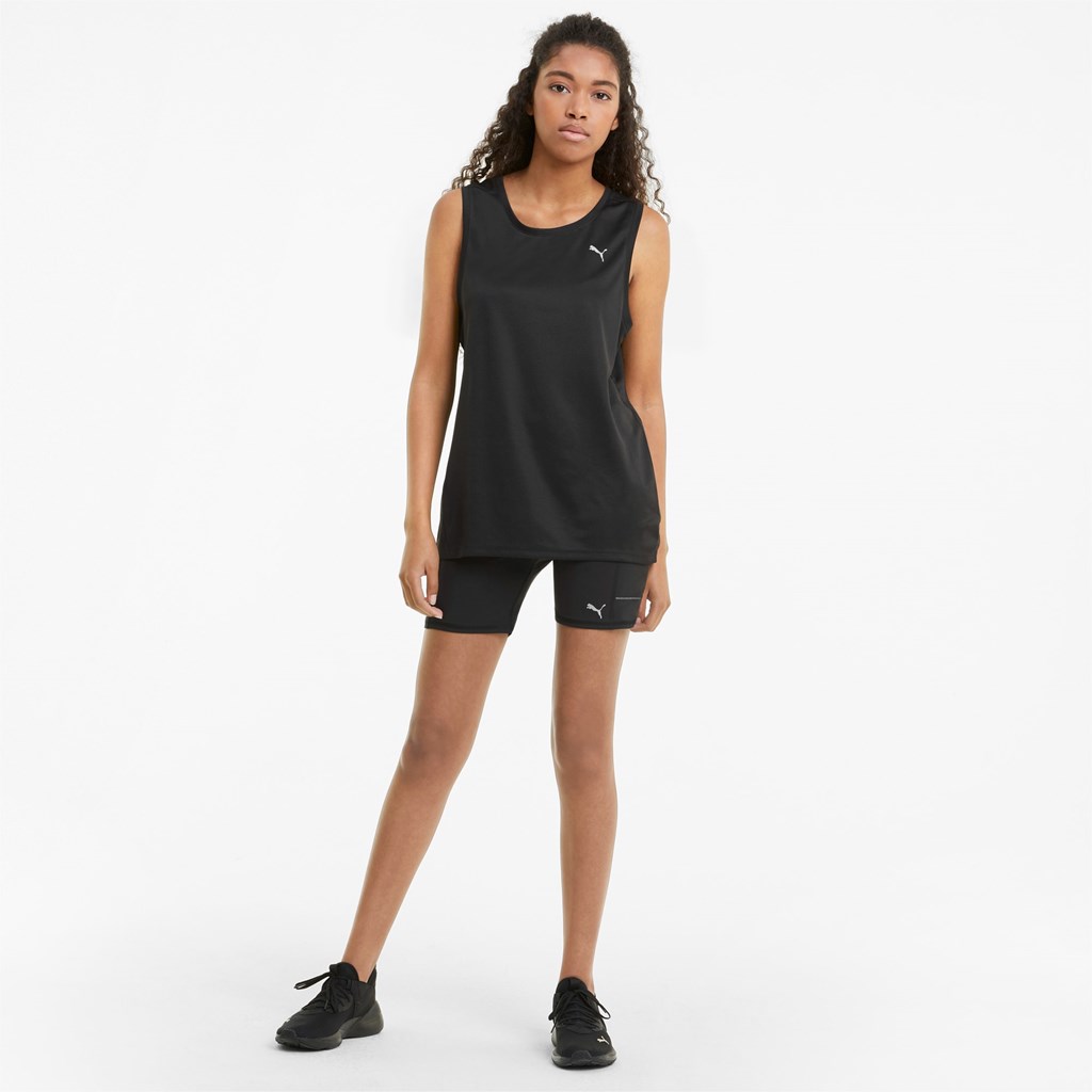 Black Puma Favorite Tight Running Women's Shorts | 0548YEPZD