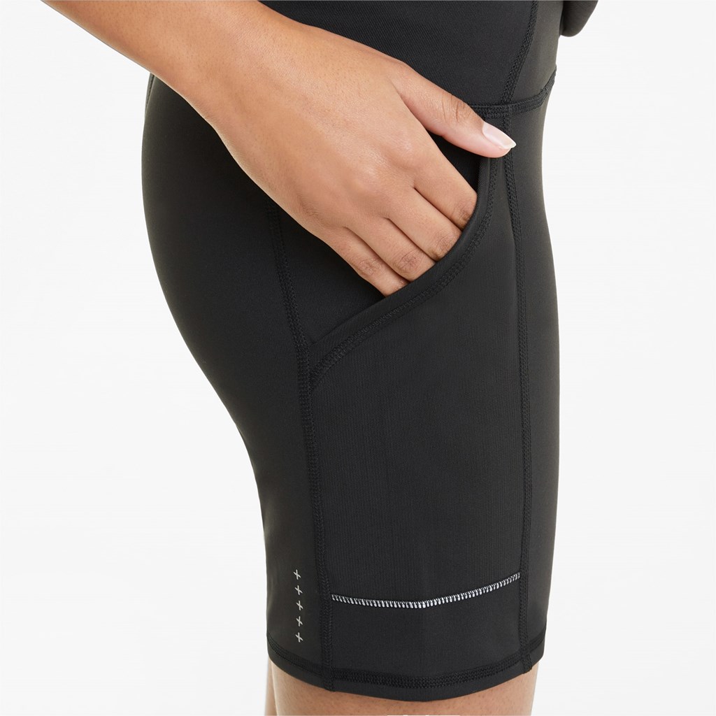 Black Puma Favorite Tight Running Women's Shorts | 0548YEPZD