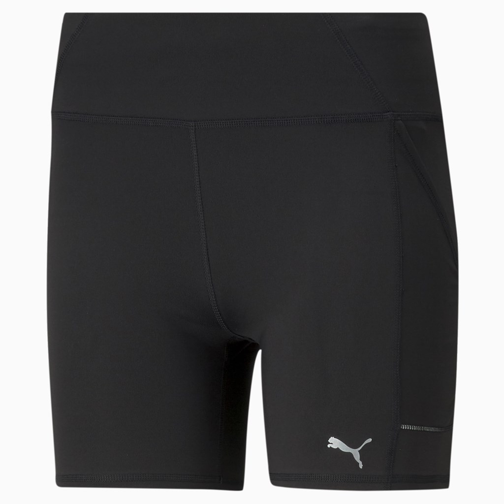 Black Puma Favorite Tight Running Women's Shorts | 0548YEPZD