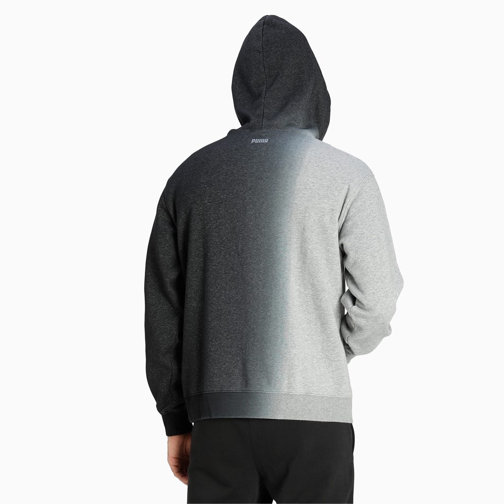 Black Puma First Pick Basketball Men's Hoodie | 8297DZNBK