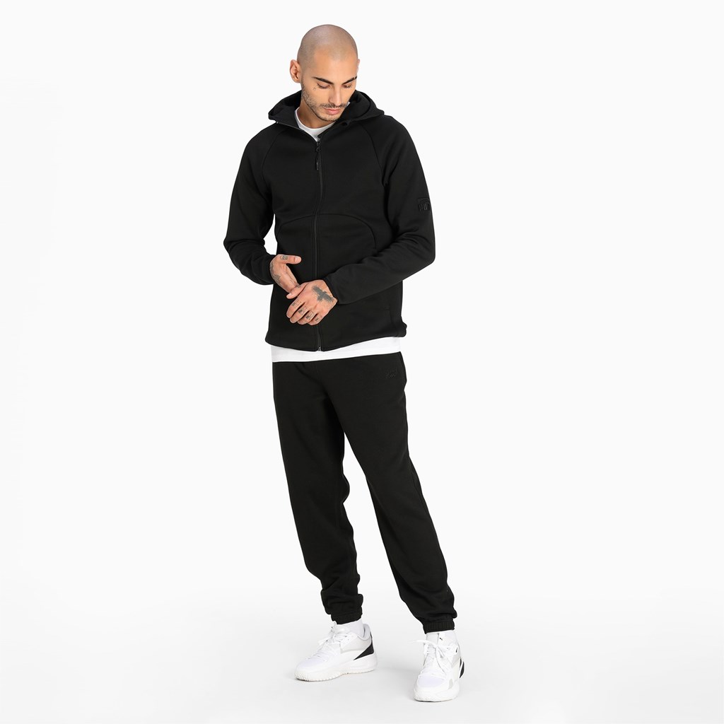 Black Puma First Pick Basketball Men's Pants | 4609HBDKI