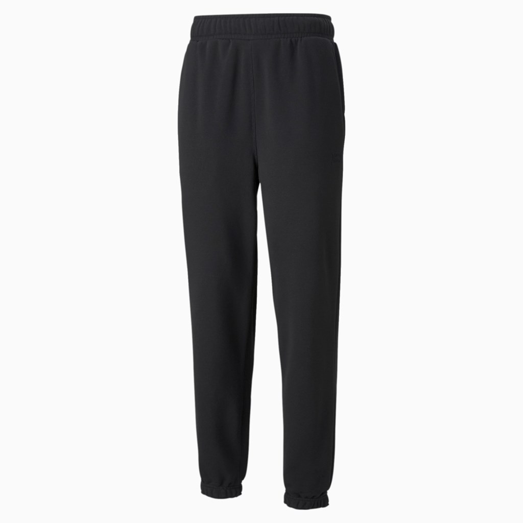 Black Puma First Pick Basketball Men's Pants | 4609HBDKI