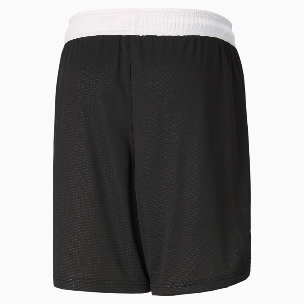 Black Puma Flare Basketball Men's Shorts | 6412JLMIF