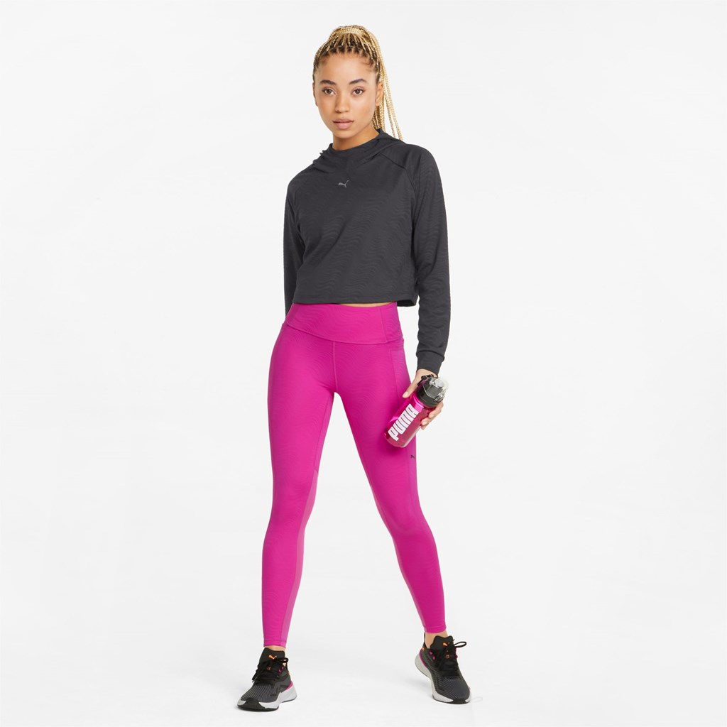 Black Puma Flawless Pullover Training Women's Hoodie | 5672YCIBW