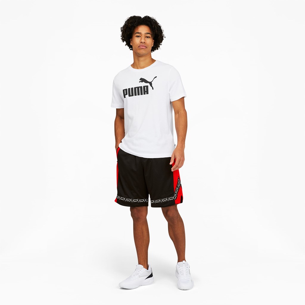 Black Puma Full Ride Basketball Men's Shorts | 9186IUQTF