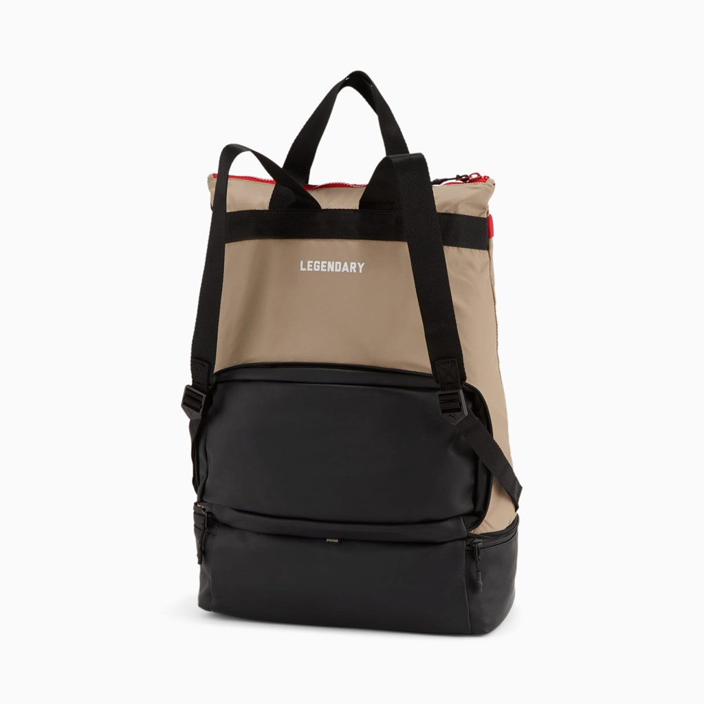 Black Puma High Court University Basketball Shopper Women's Backpack | 0934AVBKF